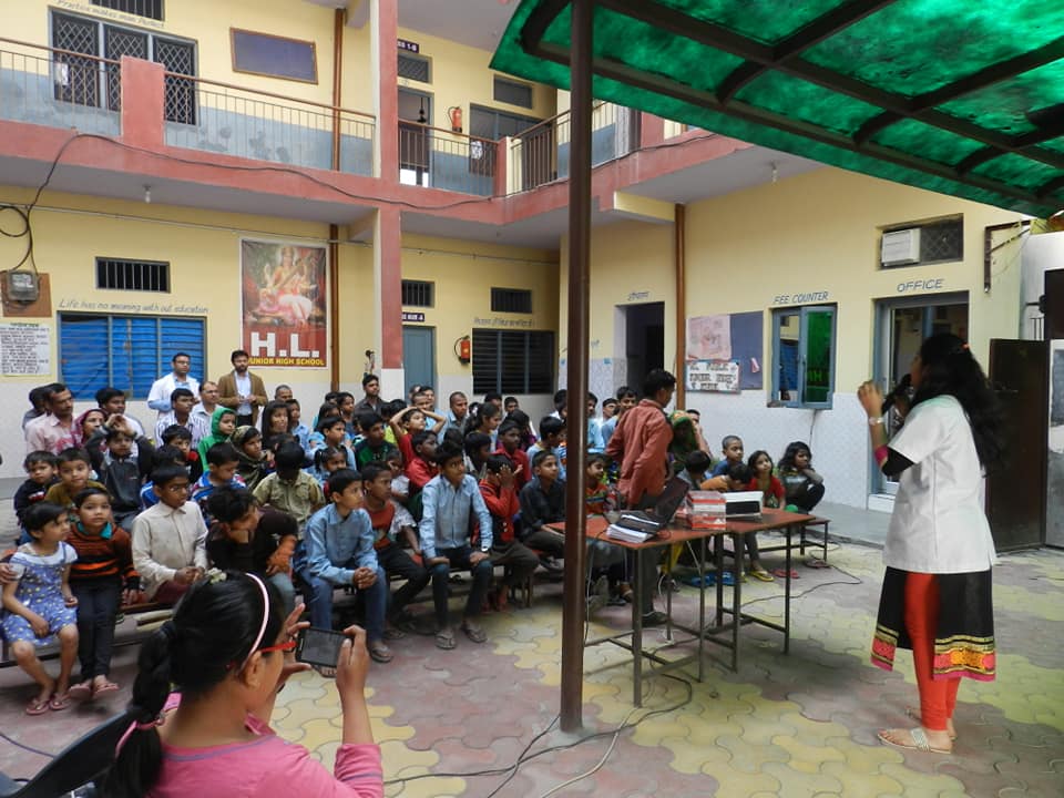 Tobacco Cessation for students of HL Public School, UP